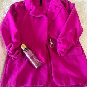 Trendy Boutique Vibrant Pink Blazer